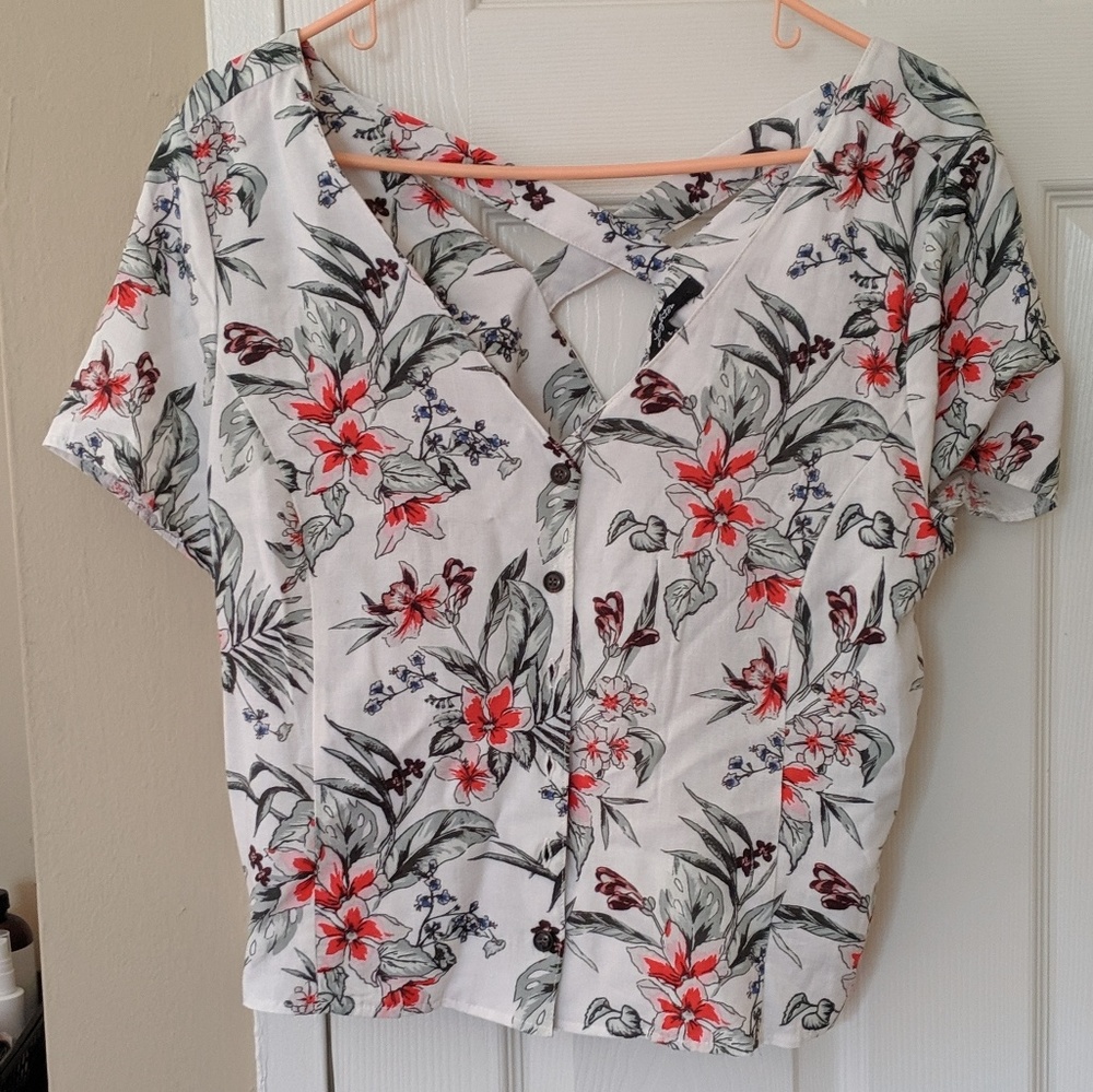 Floral crop top